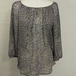 Lucky Brand Sheer Blouse